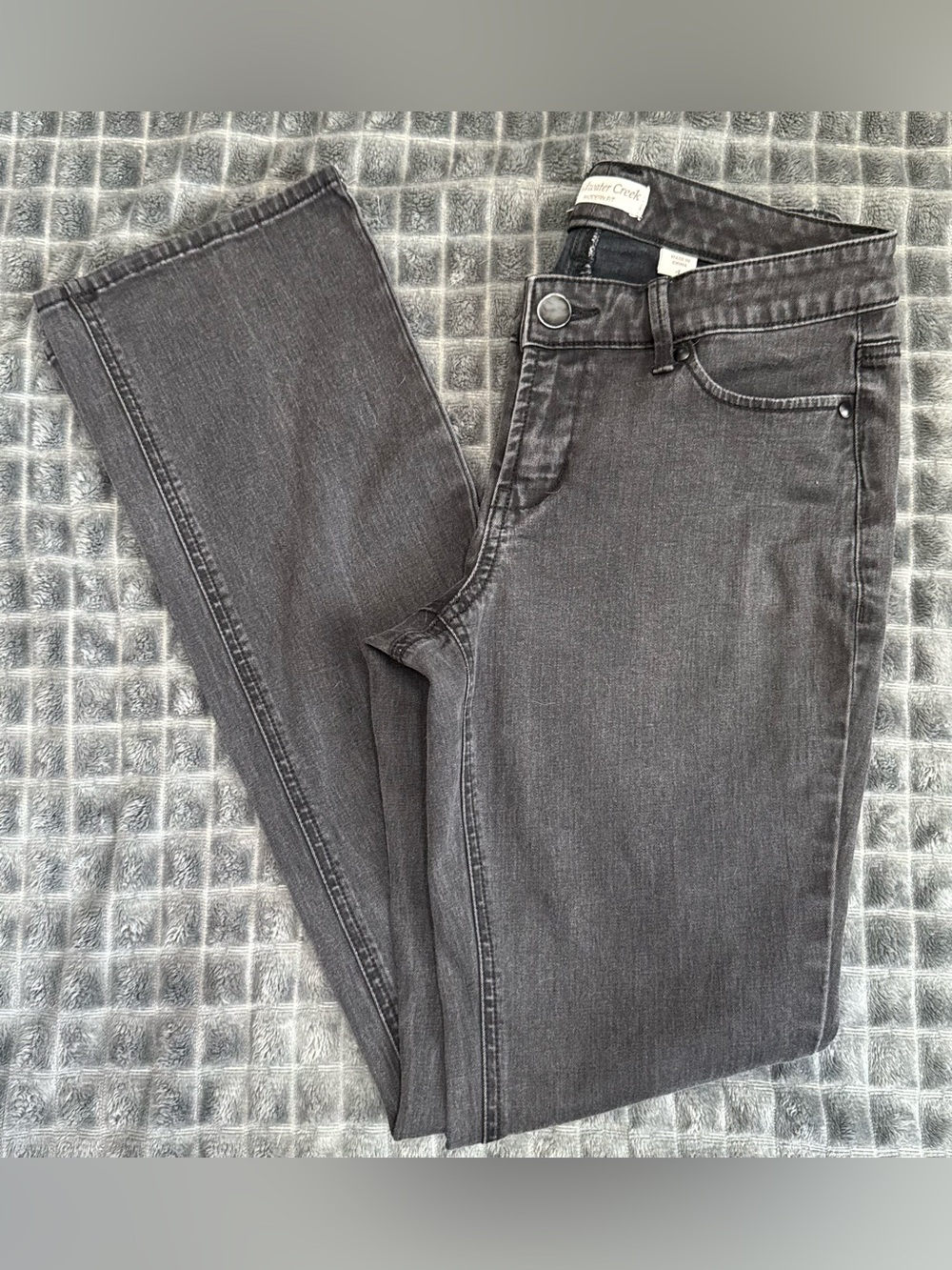 ❤️ Coldwater Creek 4 Modern Fit Dark Gray Stretch Jeans Women’s Straight Leg
B7